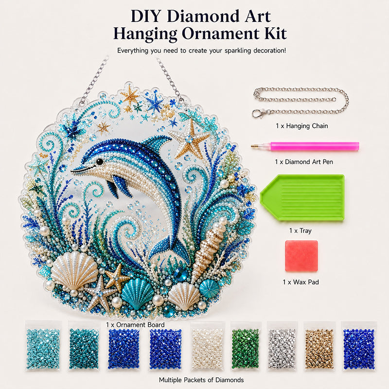 🌊Handmade Acrylic Ocean DIY Hanging Decor