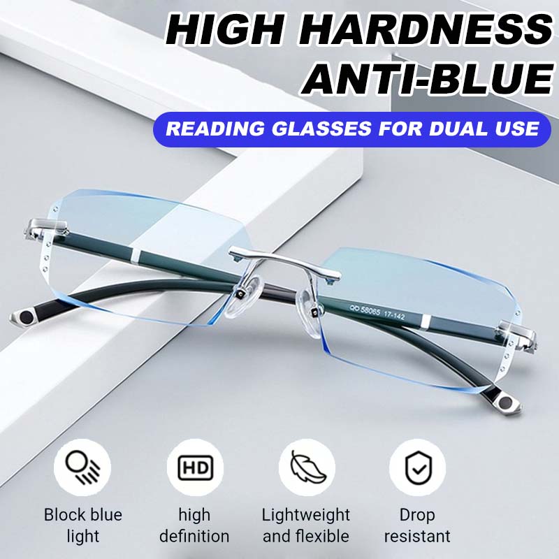 2-in-1 Progressive Reading Glasses With Blue Light Protection