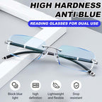 2-in-1 Progressive Reading Glasses With Blue Light Protection