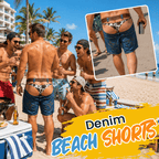 🏖️ Funny Denim-Style Party Shorts | The Ultimate Vacation Conversation Starter
