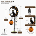 🎃 Pumpkin Moon Solar Garden Light – Halloween & Autumn Outdoor Decoration