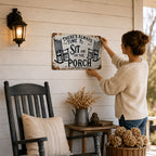 🌾🏡 Porch Therapy Vintage Metal Sign