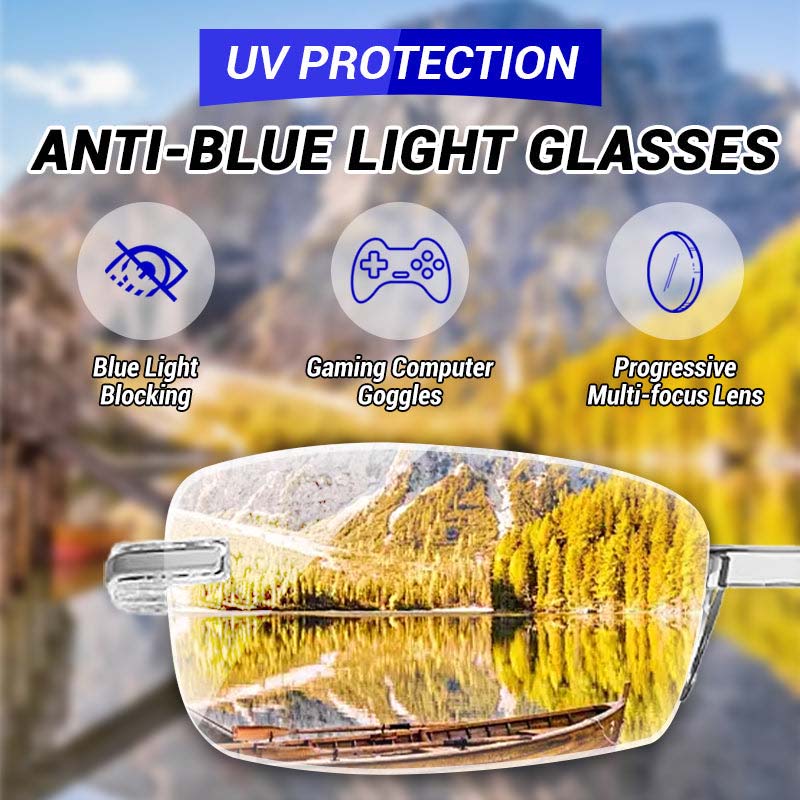 2-in-1 Progressive Reading Glasses With Blue Light Protection