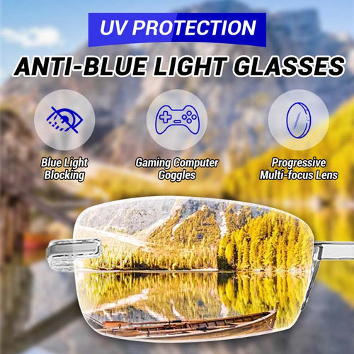 2-in-1 Progressive Reading Glasses With Blue Light Protection