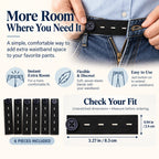 👖 Elastic Waistband Extender Buttons – Adjustable Comfort, 6-Piece Set