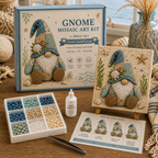 🧩✨ Gnome Mosaic Art Kit – Create Your Own Handmade Garden Gnome Decoration