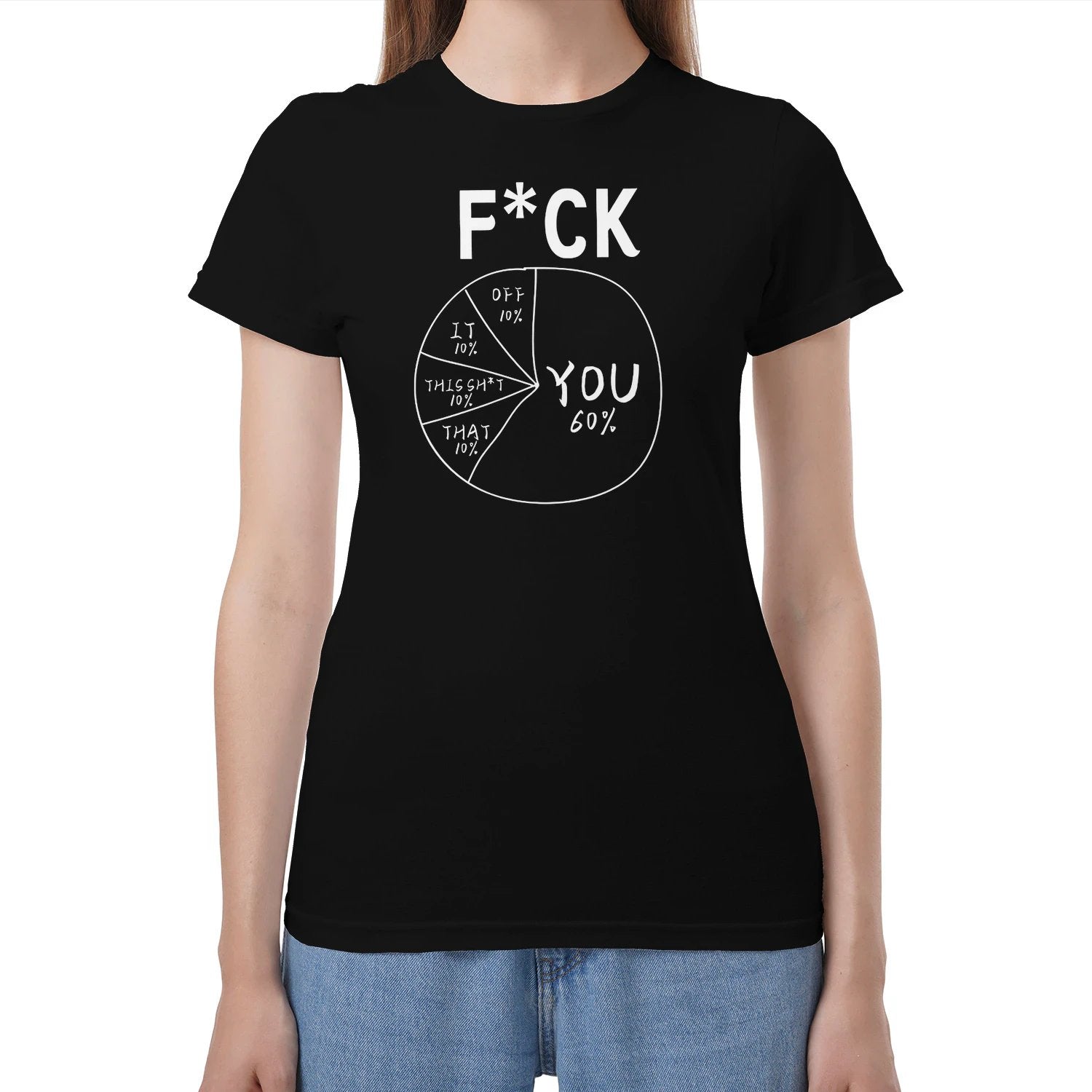 Funny Sarcastic Pie Chart Graphic T-Shirt – Casual Humour Tee For Men & Women
