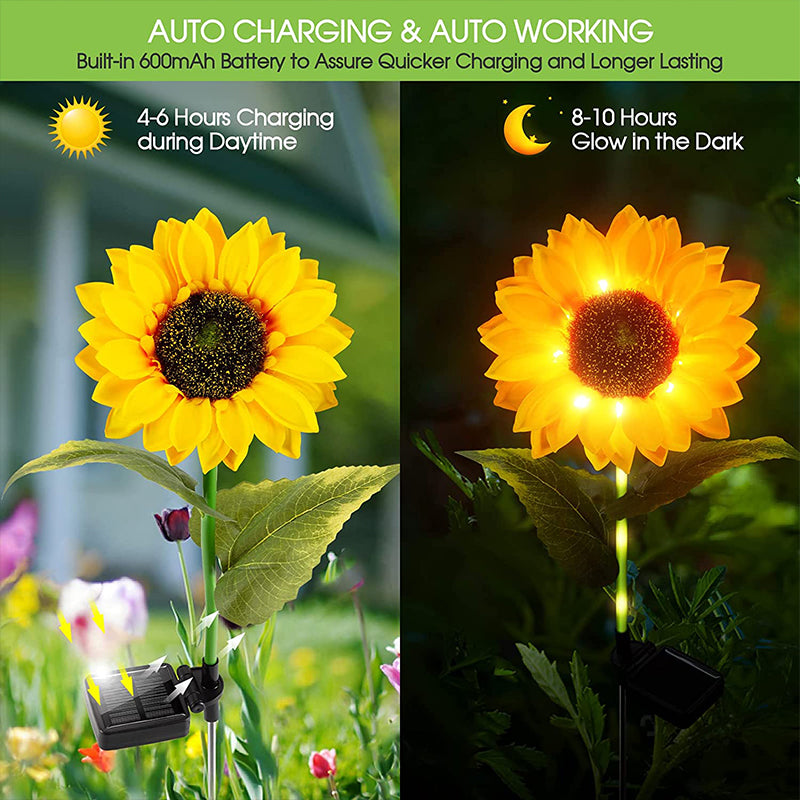 🌻 Solar Sunflower Garden Lights – Charming Outdoor Flower Decoration For Garden & Patio