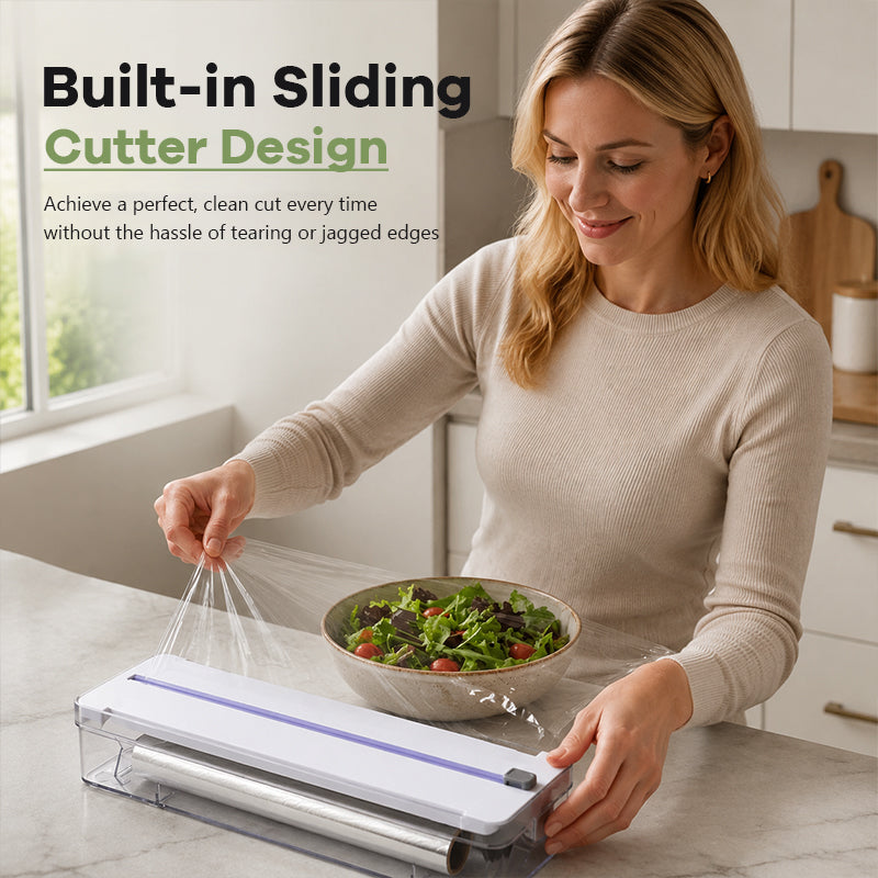 ✨ 2-in-1 Foil & Cling Film Dispenser – Keep Your Kitchen Tidy & Organised