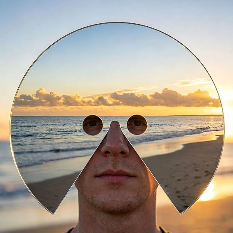 😜Novel Mirror Face Mask for Creative Outdoor Photography