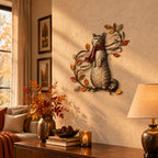 Autumn Cat Wall Decor