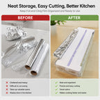 ✨ 2-in-1 Foil & Cling Film Dispenser – Keep Your Kitchen Tidy & Organised