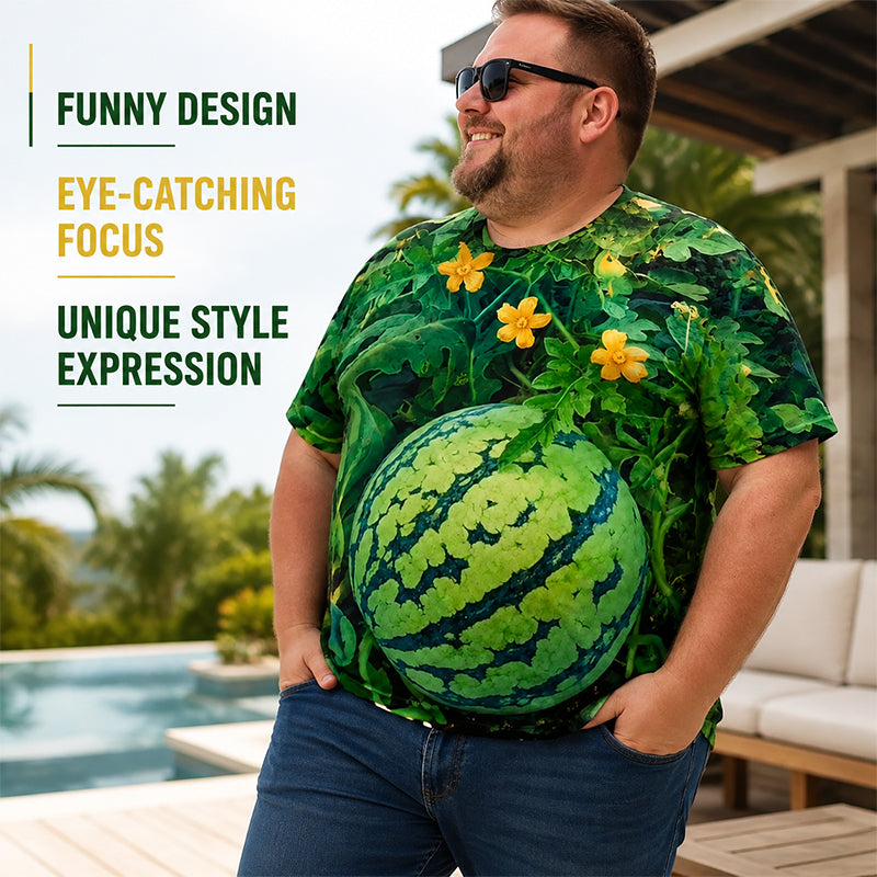 🍉 Watermelon Print Summer T-Shirt & Shorts Set | Fun Holiday Outfit
