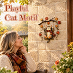 Autumn Cat Wall Decor