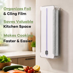 ✨ 2-in-1 Foil & Cling Film Dispenser – Keep Your Kitchen Tidy & Organised