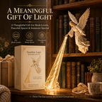 Guardian Angel Bookshelf Light – Elegant Angel Shelf Decor with Warm Glow