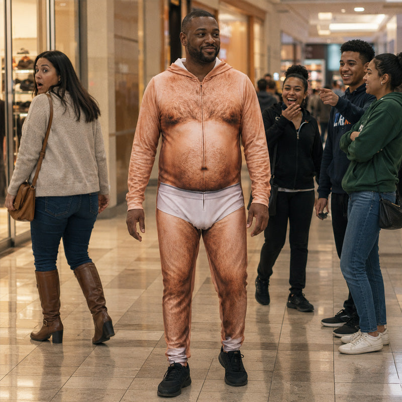 Funny Nude Illusion Costume – Hilarious Novelty Prank Outfit