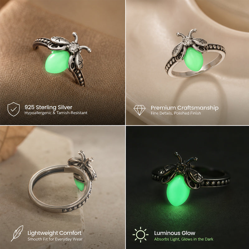 Glow-in-the-Dark Firefly Ring ✨🐞💍
