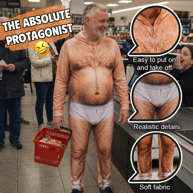 Funny Nude Illusion Costume – Hilarious Novelty Prank Outfit