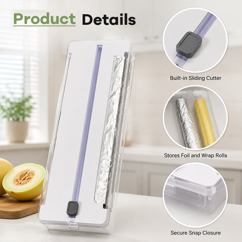 ✨ 2-in-1 Foil & Cling Film Dispenser – Keep Your Kitchen Tidy & Organised