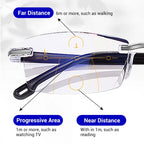 2-in-1 Progressive Reading Glasses With Blue Light Protection