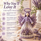 ⏳ Last Day 49% OFF – 👼 Blooming Guardian Angel Light | Floral Angel Figurine with Warm LED Glow in Lavender, Rose & Sage for Bedside Tables, Shelves & Meaningful Gifts ✨