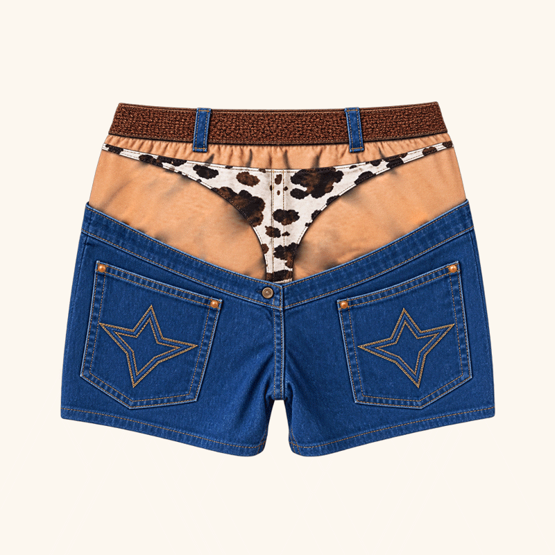 🏖️ Funny Denim-Style Party Shorts | The Ultimate Vacation Conversation Starter