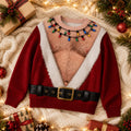 🎅 Funny Santa Christmas Long Sleeve Shirt | Novelty Holiday Party Top