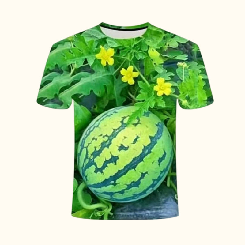 🍉 Watermelon Print Summer T-Shirt & Shorts Set | Fun Holiday Outfit