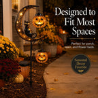 🎃 Pumpkin Moon Solar Garden Light – Halloween & Autumn Outdoor Decoration