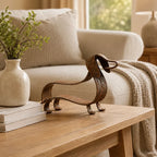Rustic Dachshund Metal Garden Sculpture | Sausage Dog Ornament