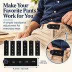 👖 Elastic Waistband Extender Buttons – Adjustable Comfort, 6-Piece Set