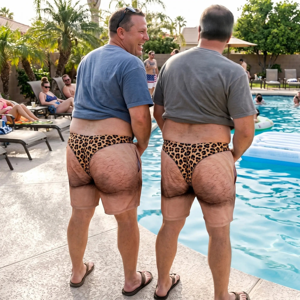 😂 Cheeky Commando Funny Swim Shorts – The Ultimate Summer Prank Gift