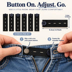 👖 Elastic Waistband Extender Buttons – Adjustable Comfort, 6-Piece Set