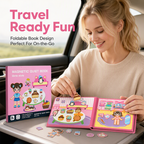 🧩  🧒Magnetic Quiet Book – Reusable Screen-Free Activity Book for Kids
