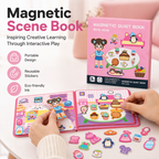 🧩  🧒Magnetic Quiet Book – Reusable Screen-Free Activity Book for Kids
