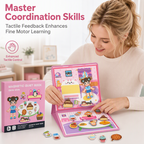 🧩  🧒Magnetic Quiet Book – Reusable Screen-Free Activity Book for Kids