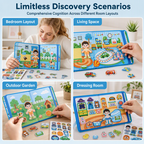 🧩  🧒Magnetic Quiet Book – Reusable Screen-Free Activity Book for Kids